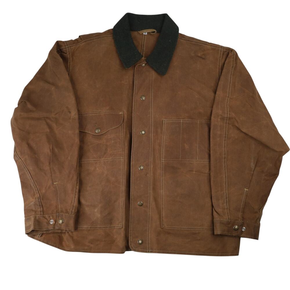 Vintage Filson 620 Tin Cloth Waxed Canvas Cruiser Jacket
